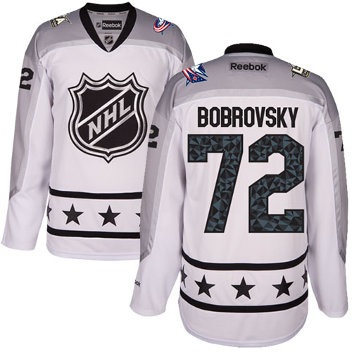 Blue Jackets #72 Sergei Bobrovsky White All-Star Metropolitan Division Stitched Youth NHL Jersey